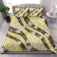 Rearea Tahiti Tiare Monstera Bedding Set Polynesian Pattern Curve Style LT01 - Polynesian Pride