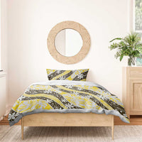 Rearea Tahiti Tiare Monstera Bedding Set Polynesian Pattern Curve Style LT01 - Polynesian Pride