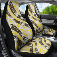Rearea Tahiti Tiare Monstera Car Seat Cover Polynesian Pattern Curve Style - Polynesian Pride