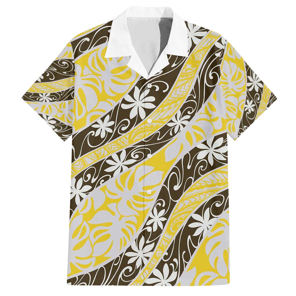 Rearea Tahiti Tiare Monstera Family Matching Summer Maxi Dress and Hawaiian Shirt Polynesian Pattern Curve Style - Polynesian Pride