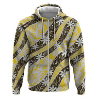 Rearea Tahiti Tiare Monstera Hoodie Polynesian Pattern Curve Style - Polynesian Pride