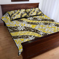 Rearea Tahiti Tiare Monstera Quilt Bed Set Polynesian Pattern Curve Style LT01 - Polynesian Pride
