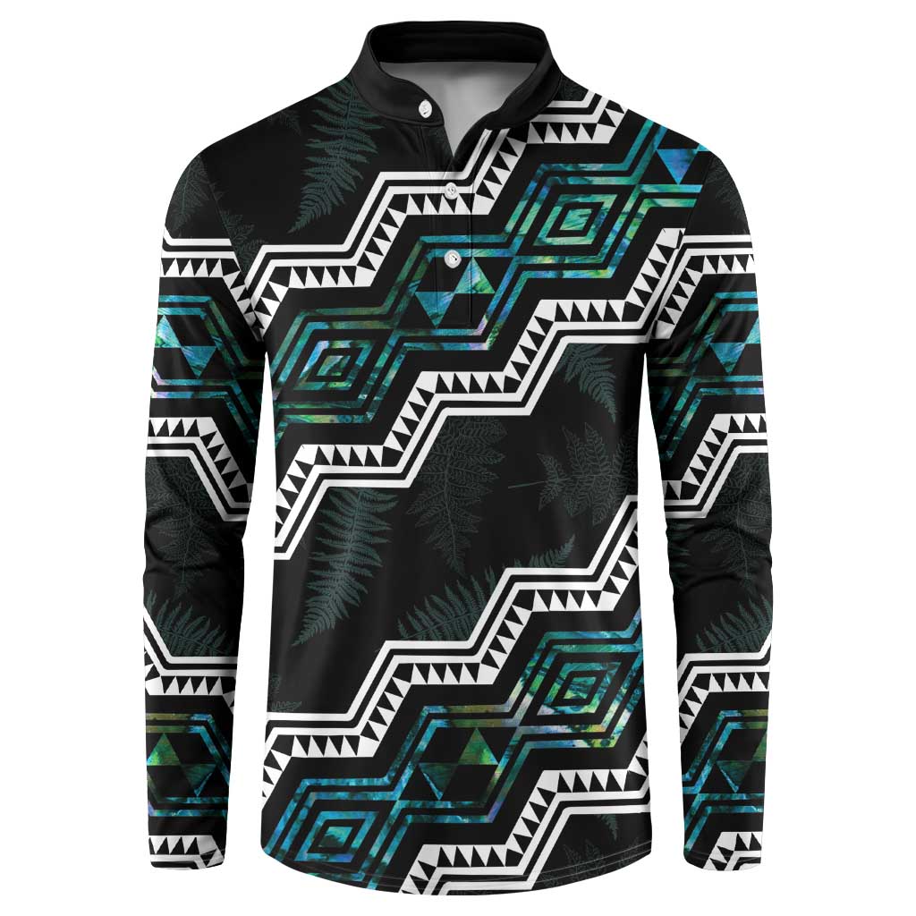 Personalised Taniko Aotearoa Mix Paua Shell Button Sweatshirt Niho Taniwha Turquoise Glitter LT01 Turquoise - Polynesian Pride