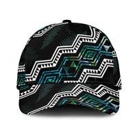 Taniko Aotearoa Mix Paua Shell Classic Cap Niho Taniwha Turquoise Glitter - Polynesian Pride