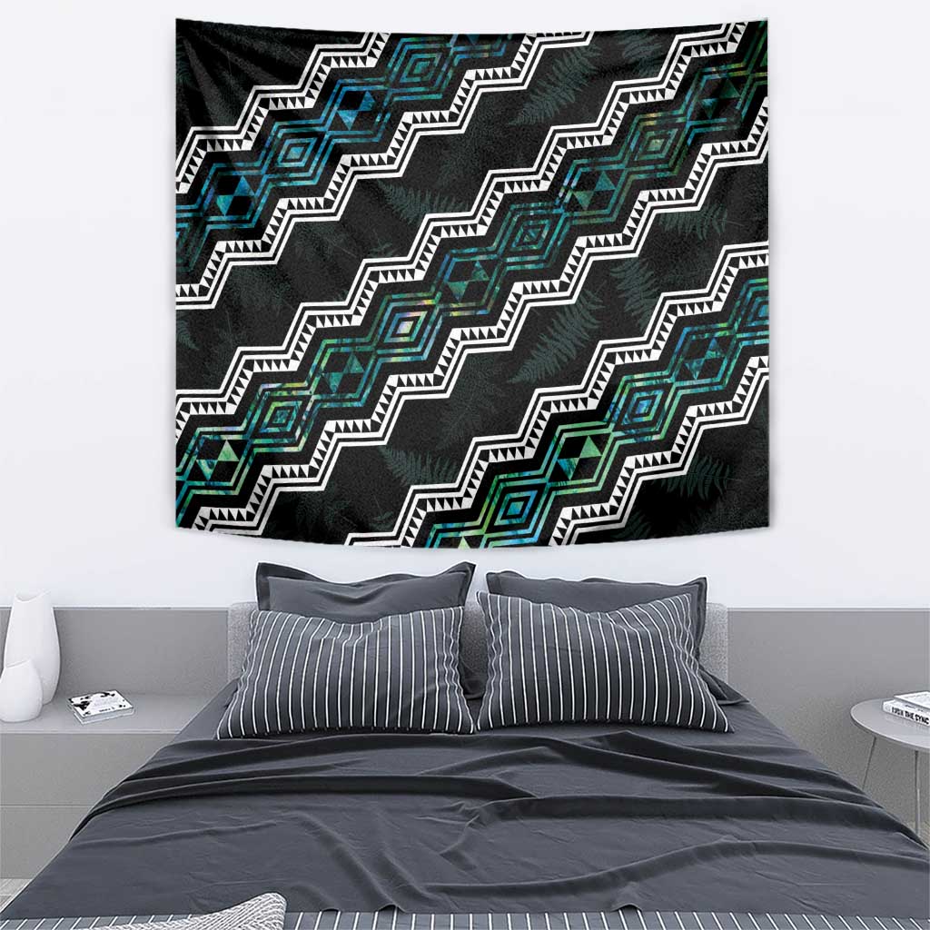 Taniko Aotearoa Mix Paua Shell Tapestry Niho Taniwha Turquoise Glitter LT01 - Polynesian Pride