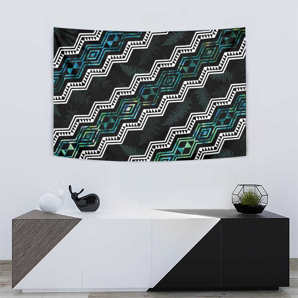 Taniko Aotearoa Mix Paua Shell Tapestry Niho Taniwha Turquoise Glitter LT01 - Polynesian Pride