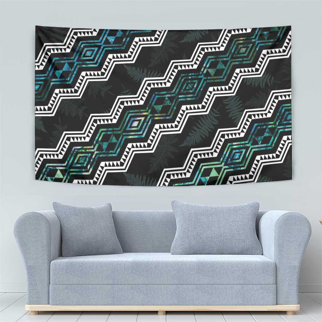 Taniko Aotearoa Mix Paua Shell Tapestry Niho Taniwha Turquoise Glitter LT01 - Polynesian Pride