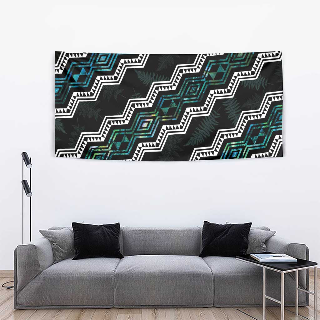 Taniko Aotearoa Mix Paua Shell Tapestry Niho Taniwha Turquoise Glitter LT01 - Polynesian Pride
