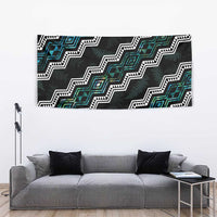 Taniko Aotearoa Mix Paua Shell Tapestry Niho Taniwha Turquoise Glitter LT01 - Polynesian Pride