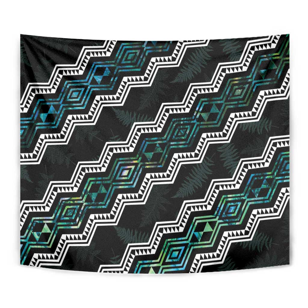 Taniko Aotearoa Mix Paua Shell Tapestry Niho Taniwha Turquoise Glitter LT01 - Polynesian Pride