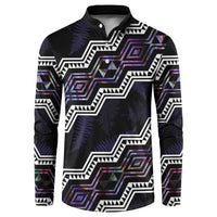 Personalised Taniko Aotearoa Mix Paua Shell Button Sweatshirt Niho Taniwha Lilac Glitter