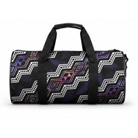 Taniko Aotearoa Mix Paua Shell Duffle Bag Niho Taniwha Lilac Glitter LT01 One size Purple - Polynesian Pride