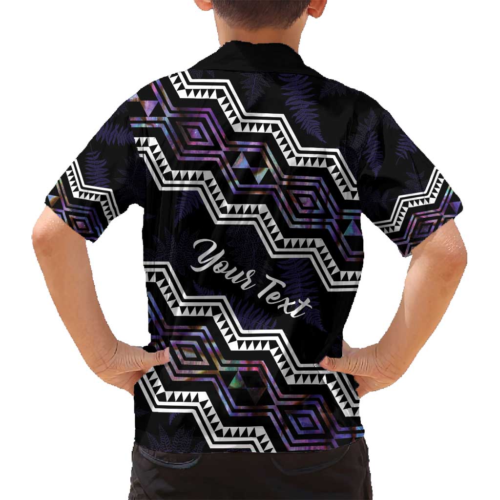 Personalised Taniko Aotearoa Mix Paua Shell Family Matching Summer Maxi Dress and Hawaiian Shirt Niho Taniwha Lilac Glitter LT01 - Polynesian Pride