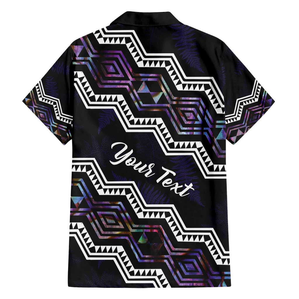 Personalised Taniko Aotearoa Mix Paua Shell Family Matching Summer Maxi Dress and Hawaiian Shirt Niho Taniwha Lilac Glitter LT01 - Polynesian Pride