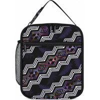Taniko Aotearoa Mix Paua Shell Lunch Bag Niho Taniwha Lilac Glitter LT01 10.2 × 8.3 × 4.3 inch Purple - Polynesian Pride