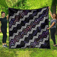 Personalised Taniko Aotearoa Mix Paua Shell Quilt Niho Taniwha Lilac Glitter LT01 - Polynesian Pride