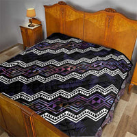 Personalised Taniko Aotearoa Mix Paua Shell Quilt Niho Taniwha Lilac Glitter LT01 - Polynesian Pride