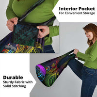 Wellington Pride Grocery Bag Aotearoa Tribal Rainbow Pattern
