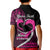 Personalised Hawaii Kid Polo Shirt Maui Be Strong Kakau Pink Version LT01 - Polynesian Pride
