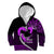 Personalised Hawaii Kid Hoodie Maui Be Strong Kakau Purple Version LT01 Zip Hoodie Purple - Polynesian Pride