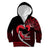 Personalised Hawaii Kid Hoodie Maui Be Strong Kakau Red Version LT01 Zip Hoodie Red - Polynesian Pride