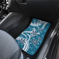 Hawaii Pupuala Plumeria Blue Car Mats Polynesian Pattern LT01 - Polynesian Pride