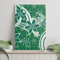 Hawaii Pupuala Plumeria Green Canvas Wall Art Polynesian Pattern LT01 - Polynesian Pride