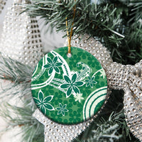 Hawaii Pupuala Plumeria Green Ceramic Ornament Polynesian Pattern LT01 - Polynesian Pride