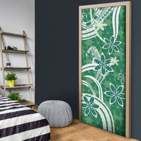 Hawaii Pupuala Plumeria Green Door Cover Polynesian Pattern LT01 - Polynesian Pride
