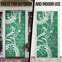 Hawaii Pupuala Plumeria Green Door Cover Polynesian Pattern LT01 - Polynesian Pride