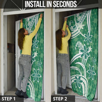 Hawaii Pupuala Plumeria Green Door Cover Polynesian Pattern LT01 - Polynesian Pride