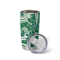 Hawaii Pupuala Plumeria Green Tumbler Cup Polynesian Pattern LT01 - Polynesian Pride