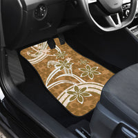 Hawaii Pupuala Plumeria Light Brown Car Mats Polynesian Pattern LT01 - Polynesian Pride