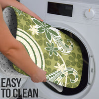 Hawaii Pupuala Plumeria Olive Green Bathroom Set Polynesian Pattern LT01 - Polynesian Pride