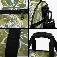 Hawaii Pupuala Plumeria Olive Green Duffle Bag Polynesian Pattern LT01 - Polynesian Pride
