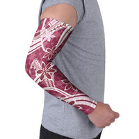 Hawaii Pupuala Plumeria Pink Arm Sleeves Polynesian Pattern LT01 - Polynesian Pride