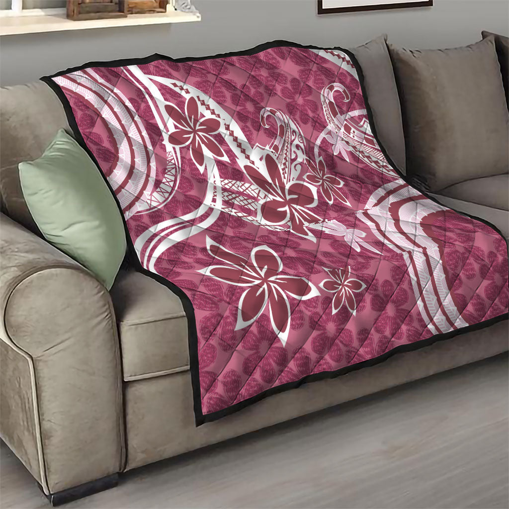Hawaii Pupuala Plumeria Pink Quilt Polynesian Pattern LT01 - Polynesian Pride