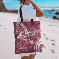 Hawaii Pupuala Plumeria Pink Tote Bag Polynesian Pattern LT01 - Polynesian Pride