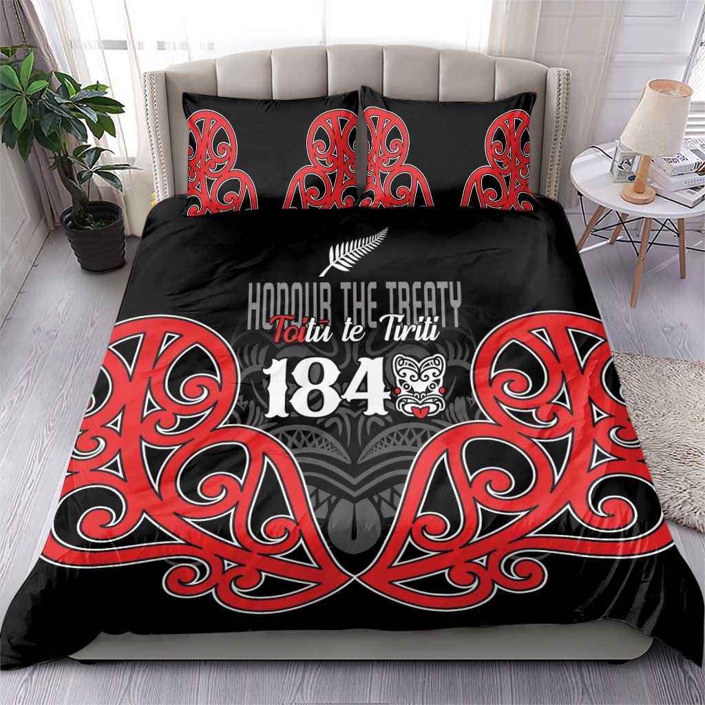 Toitu Te Tiriti 1840 Aotearoa Bedding Set Stand Together Stand Stronger