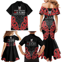 Toitu Te Tiriti 1840 Aotearoa Family Matching Mermaid Dress and Hawaiian Shirt Stand Together Stand Stronger LT01 - Polynesian Pride