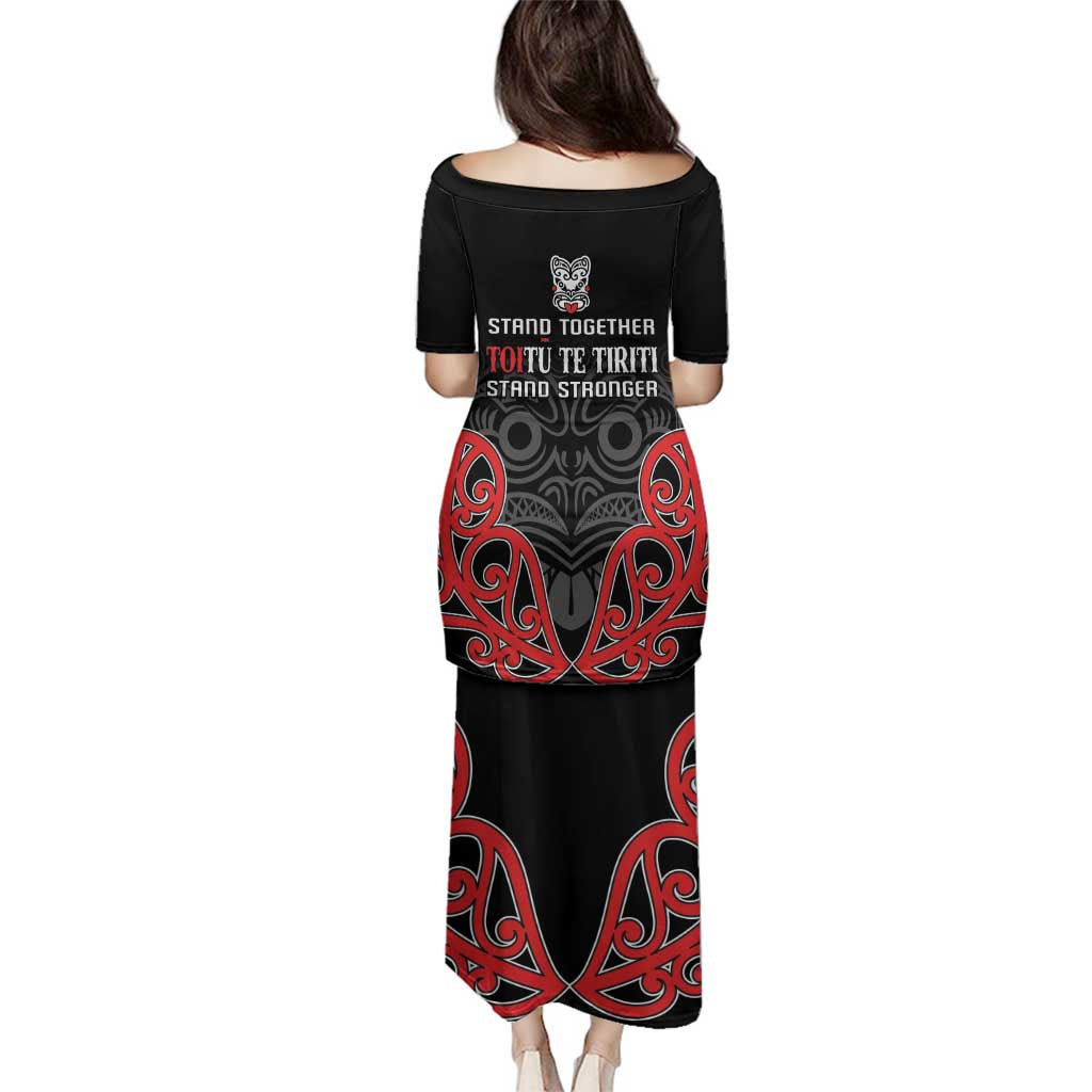 Toitu Te Tiriti 1840 Aotearoa Family Matching Puletasi and Hawaiian Shirt Stand Together Stand Stronger LT01 - Polynesian Pride