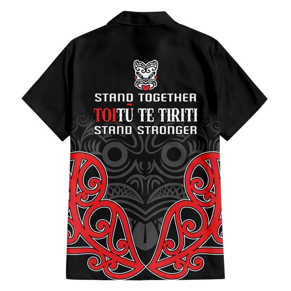 Toitu Te Tiriti 1840 Aotearoa Family Matching Tank Maxi Dress and Hawaiian Shirt Stand Together Stand Stronger LT01 - Polynesian Pride