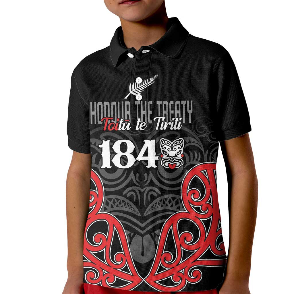 Toitu Te Tiriti 1840 Aotearoa Kid Polo Shirt Stand Together Stand Stronger