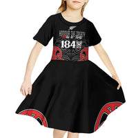 Toitu Te Tiriti 1840 Aotearoa Kid Short Sleeve Dress Stand Together Stand Stronger LT01 - Polynesian Pride