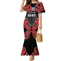Toitu Te Tiriti 1840 Aotearoa Mermaid Dress Stand Together Stand Stronger LT01 Women Black - Polynesian Pride