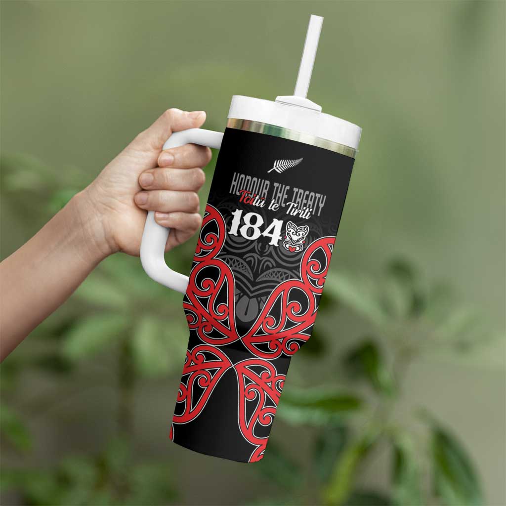Toitu Te Tiriti 1840 Aotearoa Tumbler With Handle Stand Together Stand Stronger