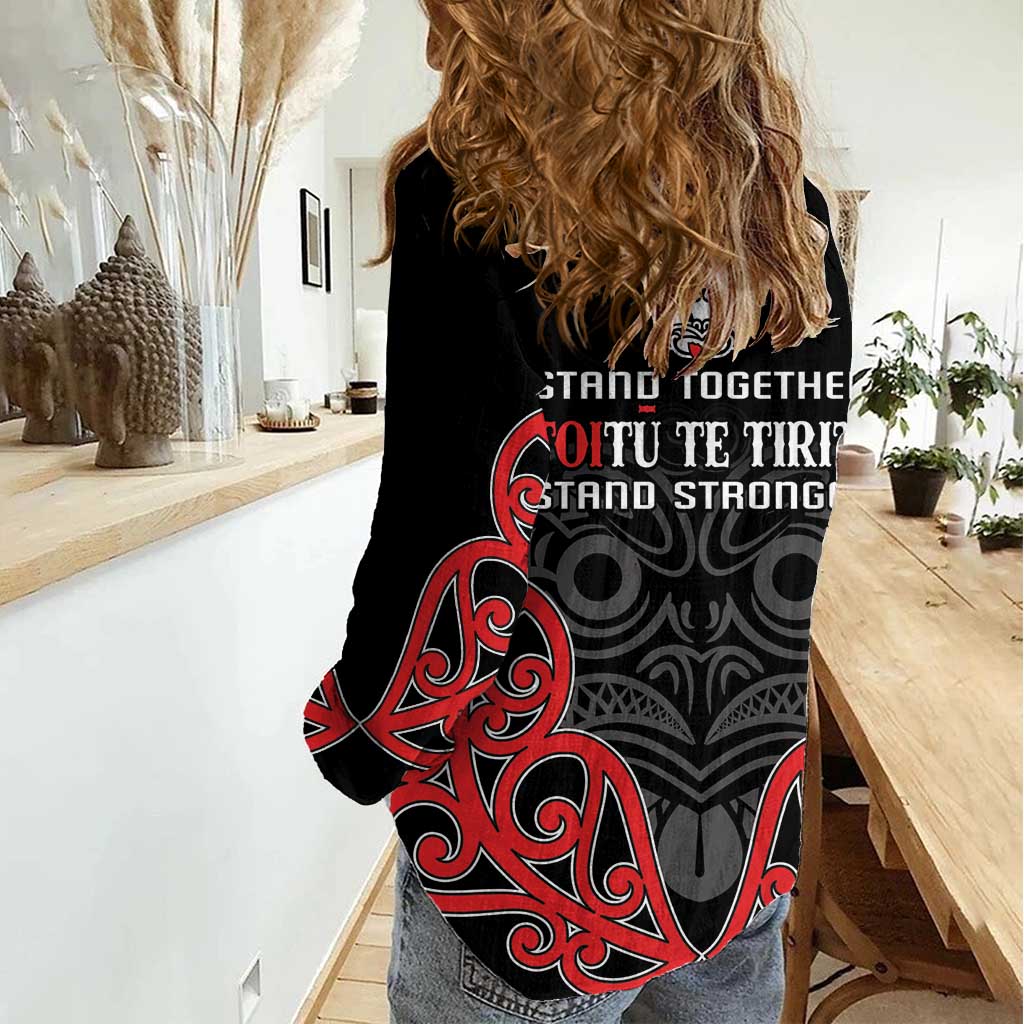 Toitu Te Tiriti 1840 Aotearoa Women Casual Shirt Stand Together Stand Stronger LT01 - Polynesian Pride
