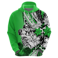 Polynesian Valentine Hoodie Couple Floral Unique Green Version LT01 - Polynesian Pride