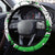 Polynesian Valentine Steering Wheel Cover Couple Floral Unique Green Version LT01 - Polynesian Pride