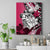 Polynesian Valentine Canvas Wall Art Couple Floral Unique Pink Version LT01 Pink - Polynesian Pride